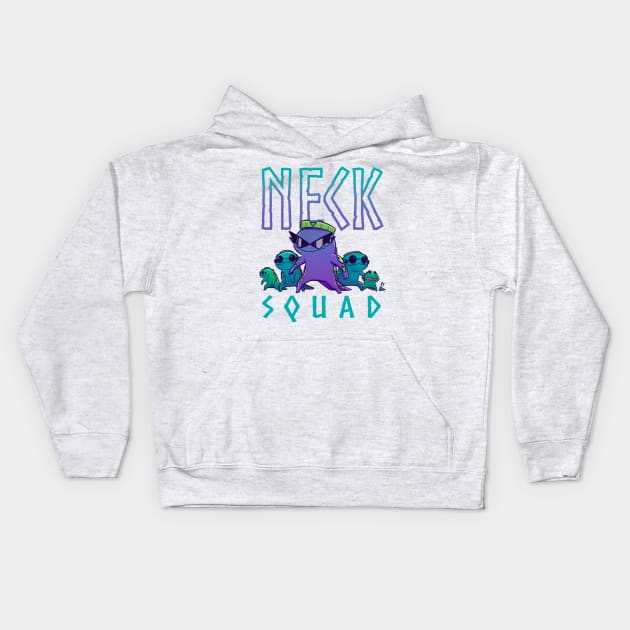 Neck Squad! Kids Hoodie by Susto